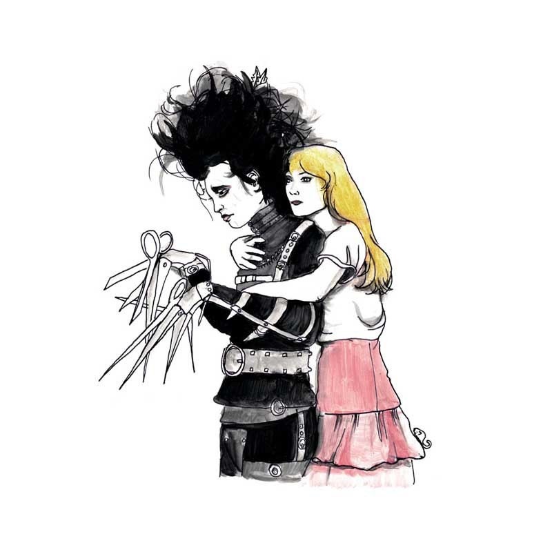 Edward Scissorhands Art Print - A4 Size