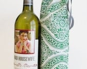 Reusable Bottle Gift Bag, Set of Two in Green