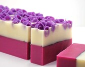 Raspberry Vanilla Soap Loaf, 2 pounds Cold Process Soap