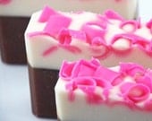 Pink Frosting (Pink Sugar Type) Soap Handmade Cold Process, Vegan Friendly