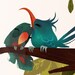 Bird Branch Print