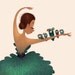 Birdie Ballerina Mini Print