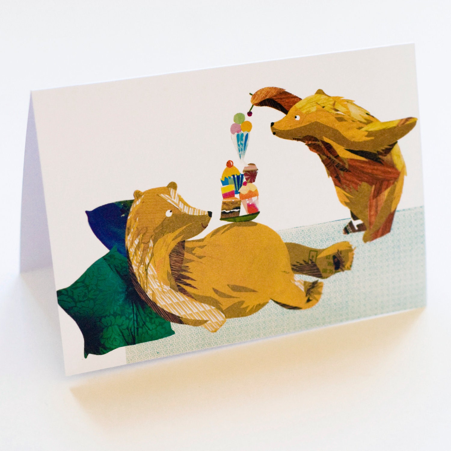 Bears Love Cakes Greeting Card