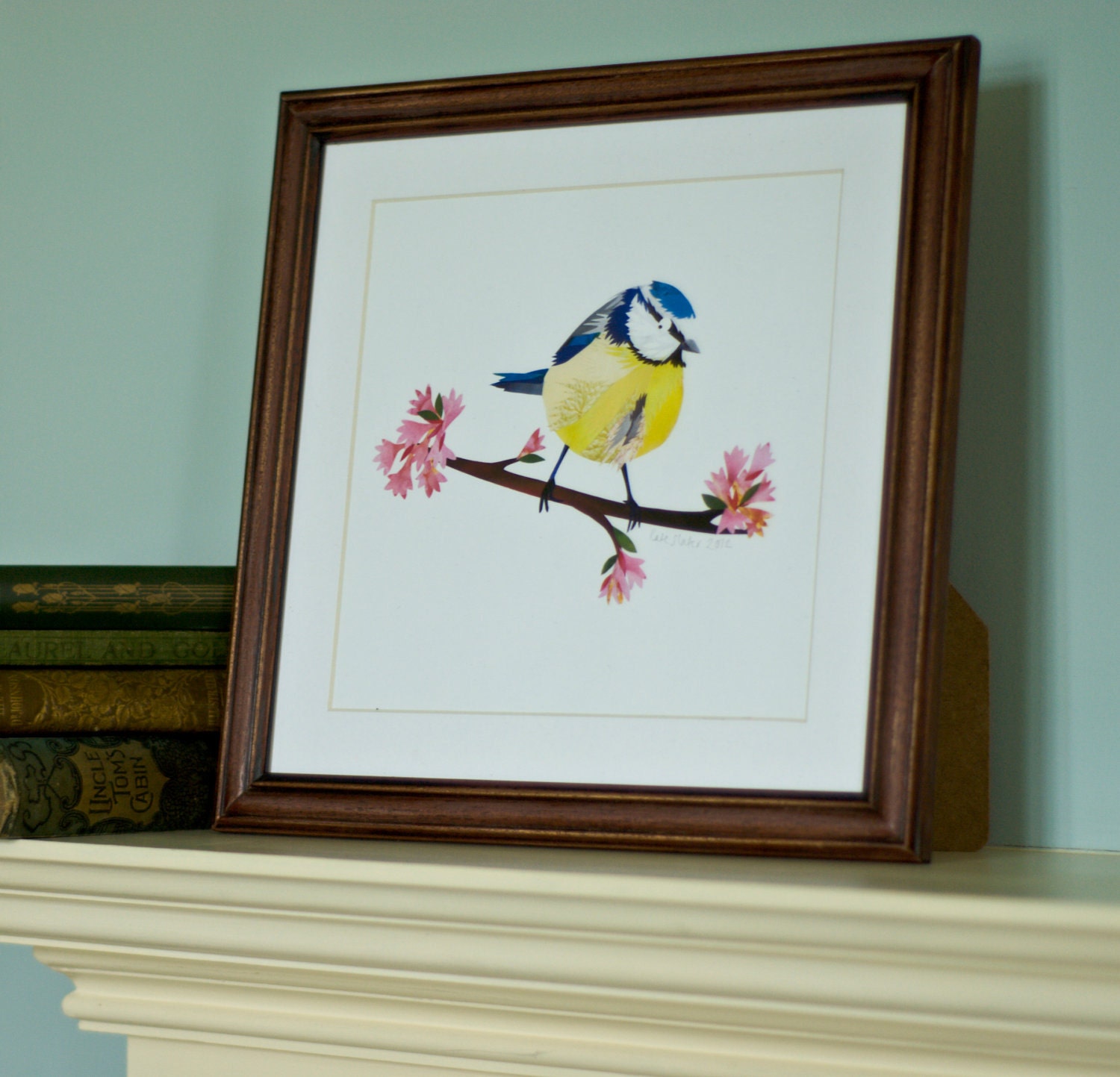Blue Tit Print - 8 x 8