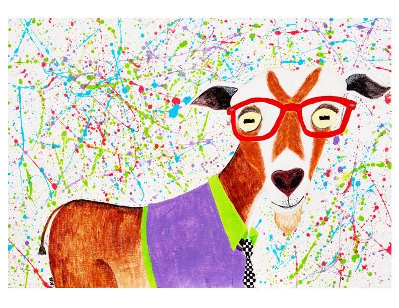 Goat of the 80's 8.5"x11" Print