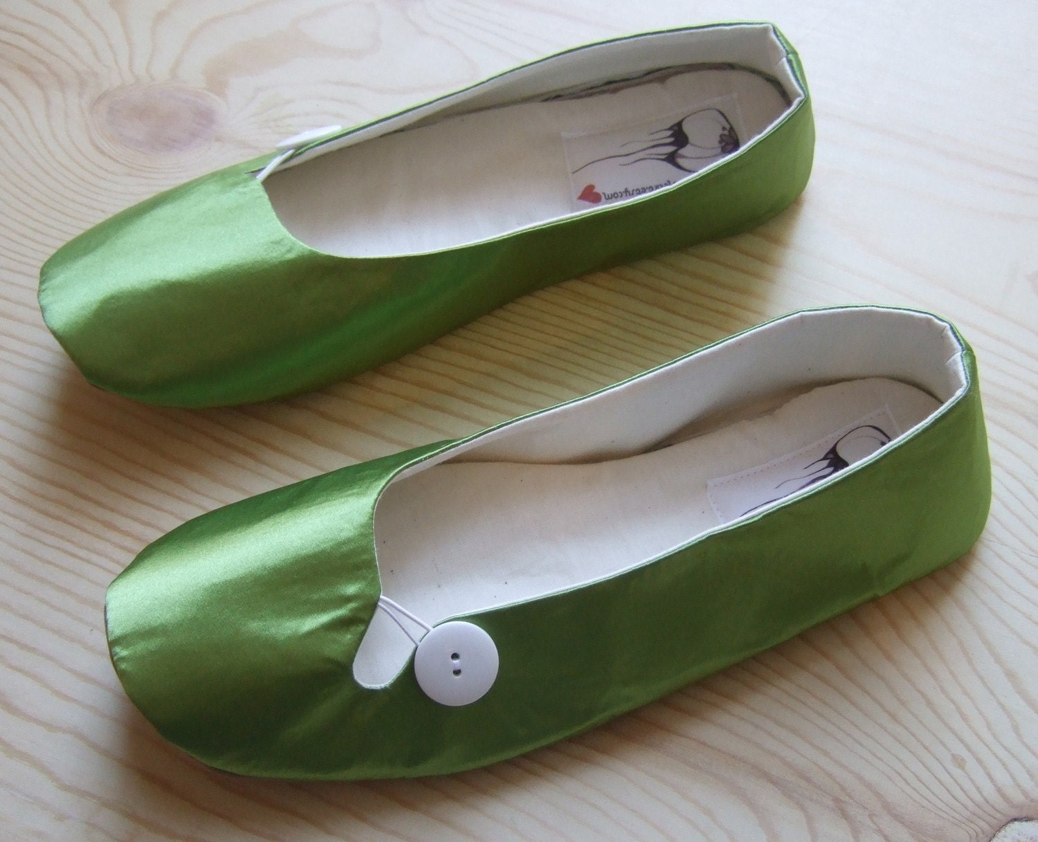 Custom Handmade Vegan Bridal Flats