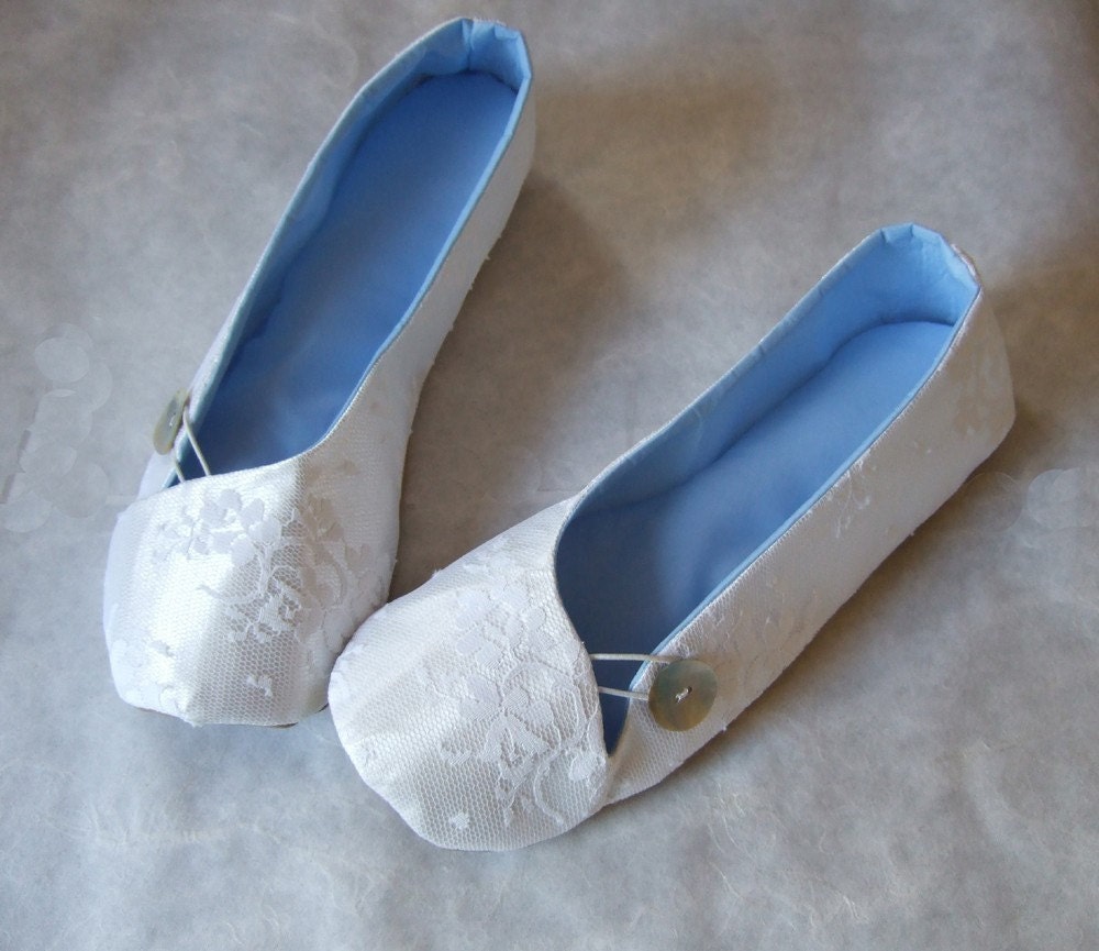 Custom Handmade Vegan Bridal Flats