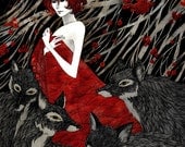 Wolf Woman - 11x14 high quality giclee print