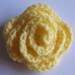 Crocheted Yellow Rose