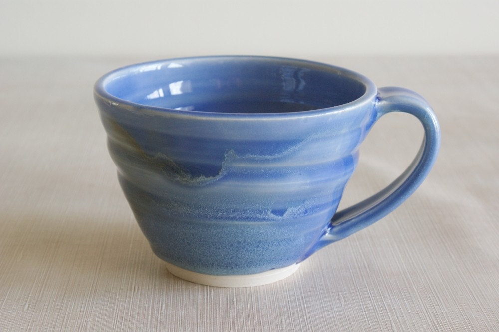 Blue Porcelain Ceramic Mug