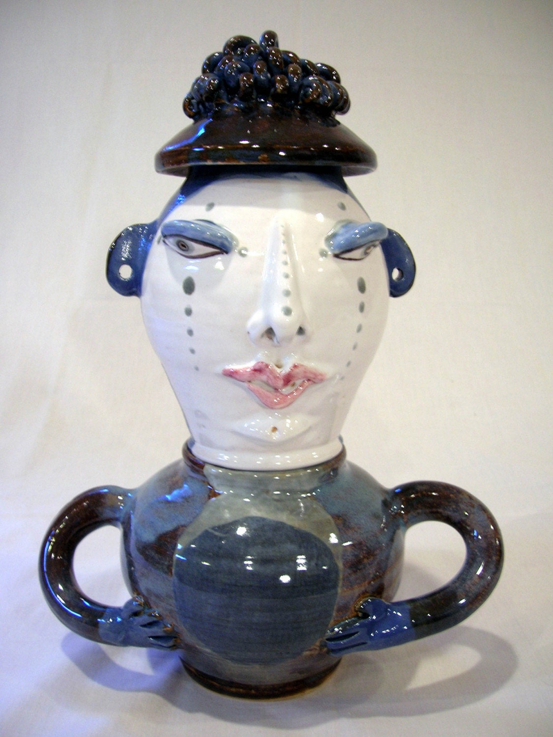 JAR- Storage SALE- Mary Poppins Blue, Brown Stacking Figure (was 115)