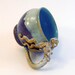 Mermaid Mug- RESERVED for dgregory6 -Soft Blue Green Sea Foam on Dark Chocolate and Natural Clay Siren- SALE