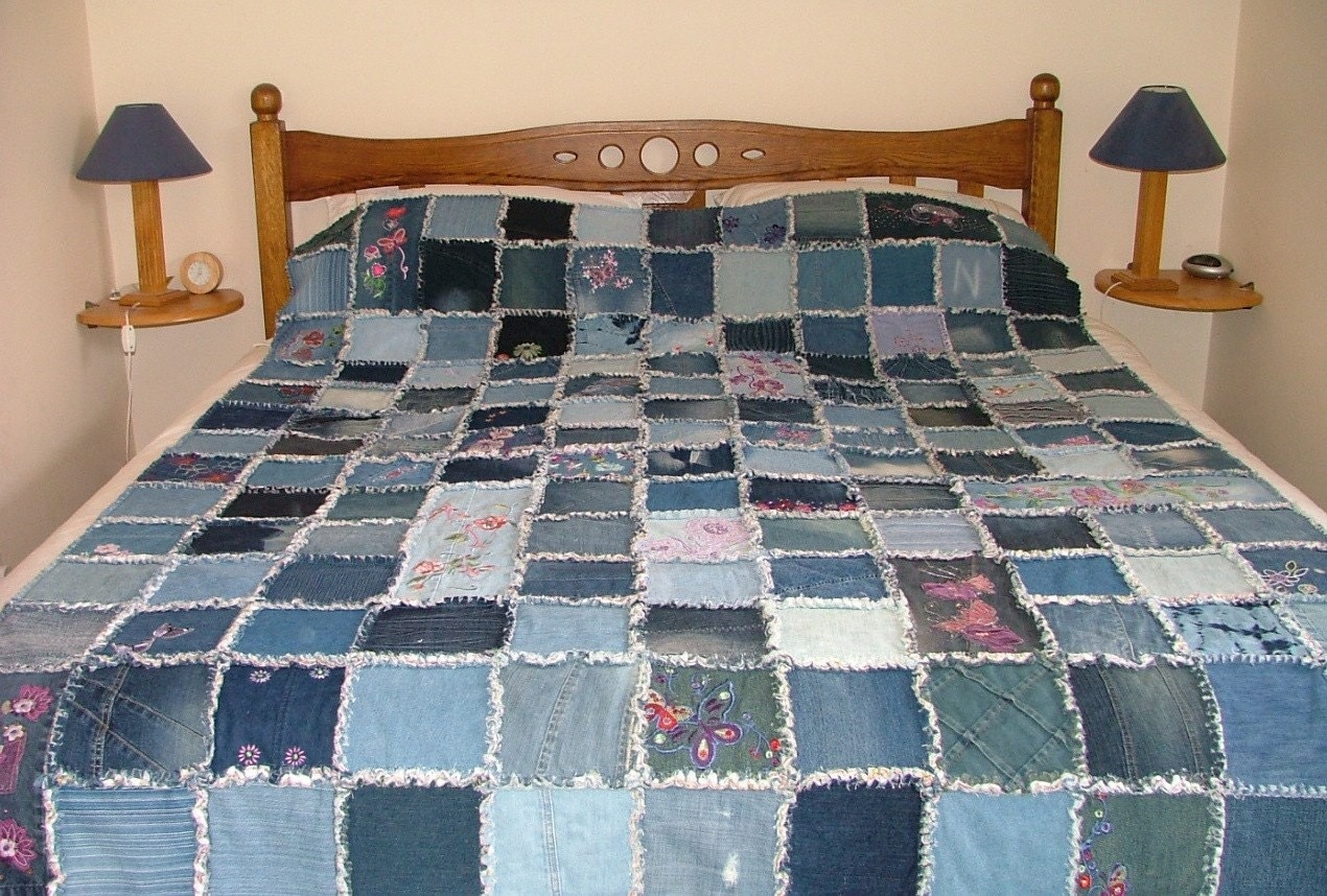 Denim Patchwork Quilt