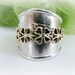 Shamrock ring clover sterling silver metalwork ring