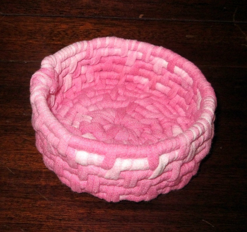 Coiled Basket - Bright Pink