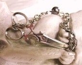 LITTLE SNIPS Silver Scissor Bracelet