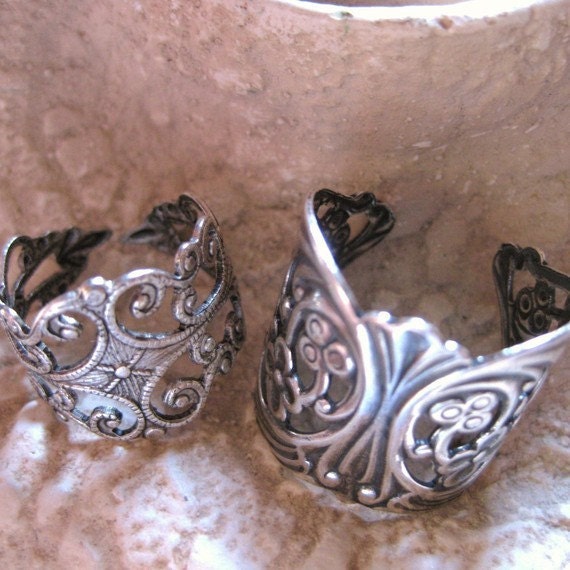 Gypsy Fingers - filigree rings silver