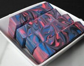 Black Raspberry Vanilla activated charcoal cold process soap