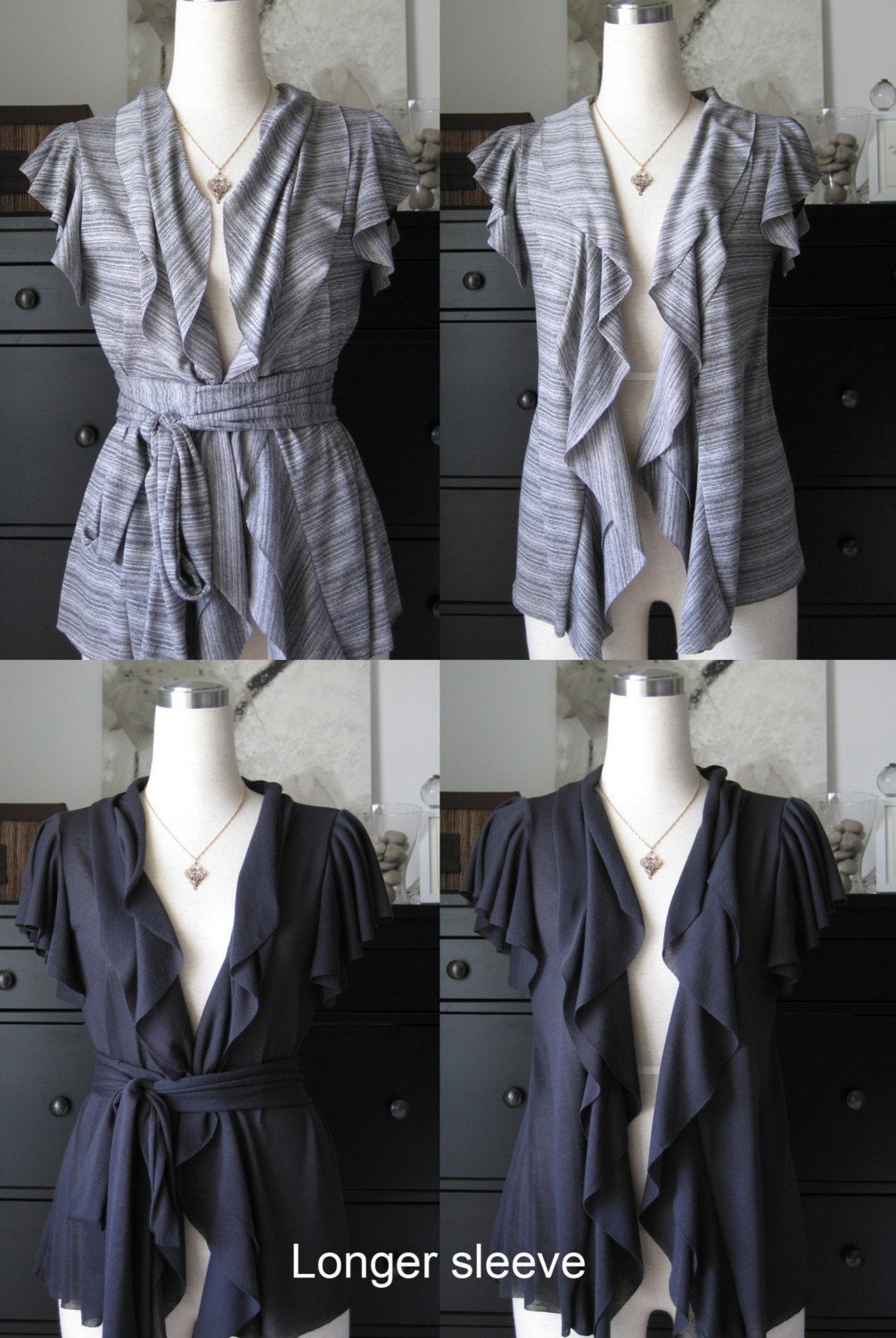 Romantic Wrap Top With Short Ruffled Sleeve, Thai Pink