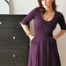 Sleeveless Pleated Neckline Bridesmaid Dress In Navy Blue, By Lirola