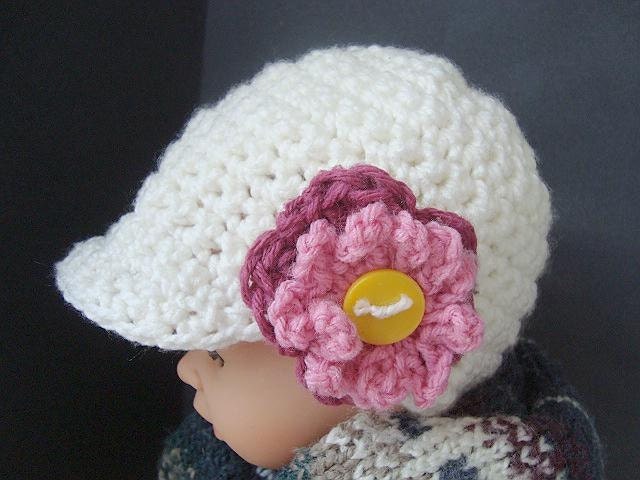 CROCHET PATTERN num 418, DANIKA Newsboy Hat, all sizes newborn to adult, permission to sell your hats