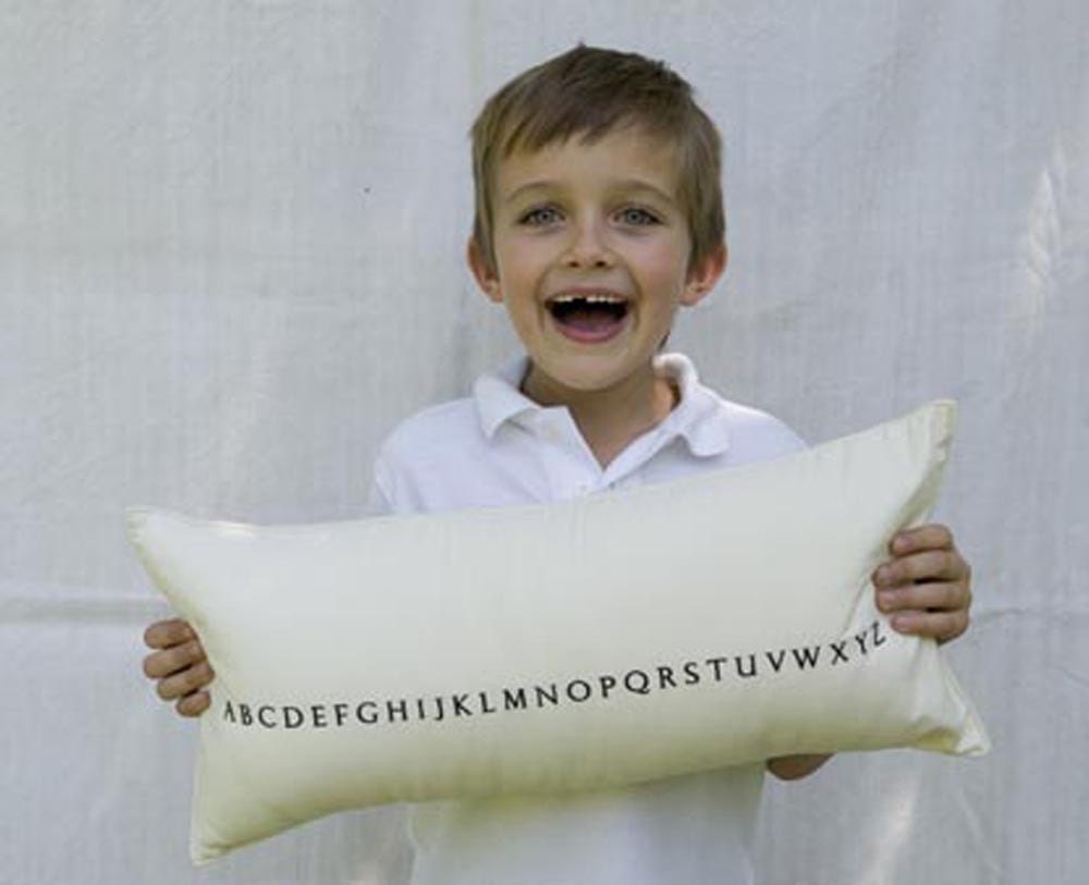 alphabet pillow