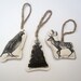 set of three image ornaments