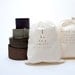 2 cotton bags with text