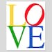 LOVE - 11x14 Modern Typography Print - Kids Wall Art - Nursery Art - Choose Your Colors - Shown in Yellow, Gray and More