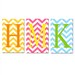 Modern Chevron Monogram Trio - Set of Three 11x17 Customizable Zig Zag Chevron Initial Prints - Choose Your Colors - Kids Wall Art