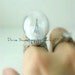 Winter in Paris Ring. Snow Globe. Eiffel Tower Ring. Paris. Pyrex Glass Dome. Diorama Jewelry. Waterless. Mothers Day.