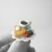 Love Waffle and Hot Cocoa Ring. Food Jewelry. Handmade Miniature Food Scene Jewelry in Polymer Clay.