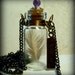 Glass Vial Necklace Glass Bottle Necklace Stamped Believe with Feather Antique Brass and copper - 20 inches