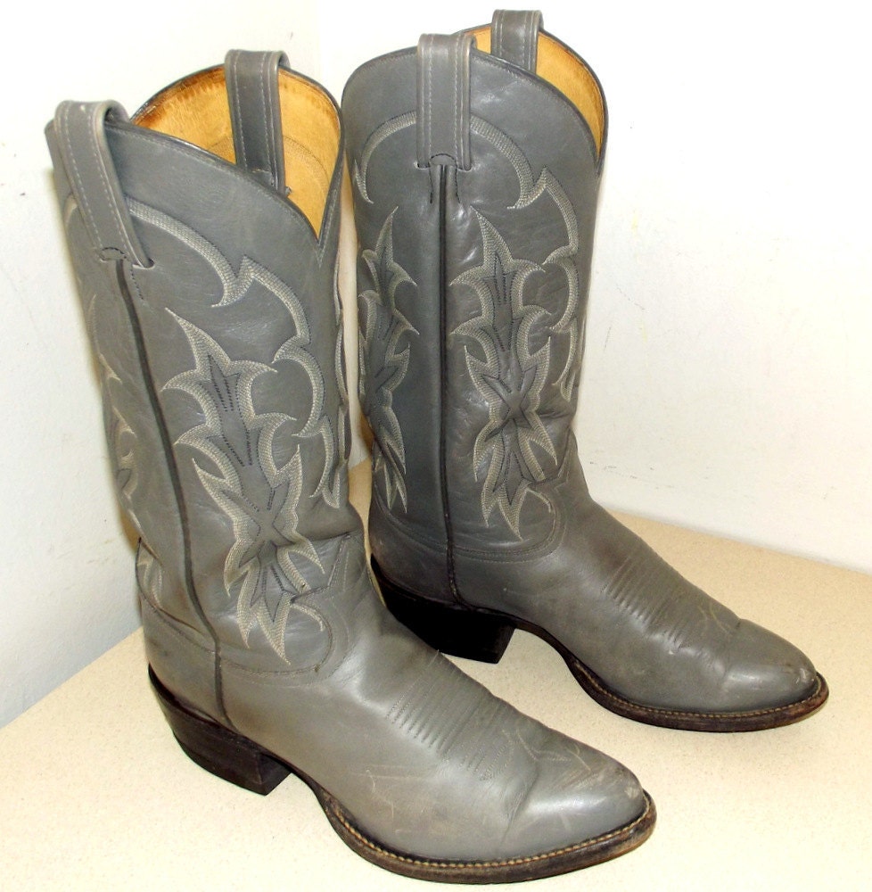 Grey Cowboy Boots