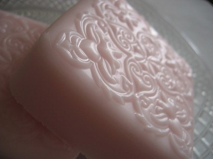 Large Romantic Victorian Square Soap - You Choose the Scent