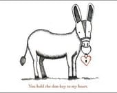 Donkey Love Card