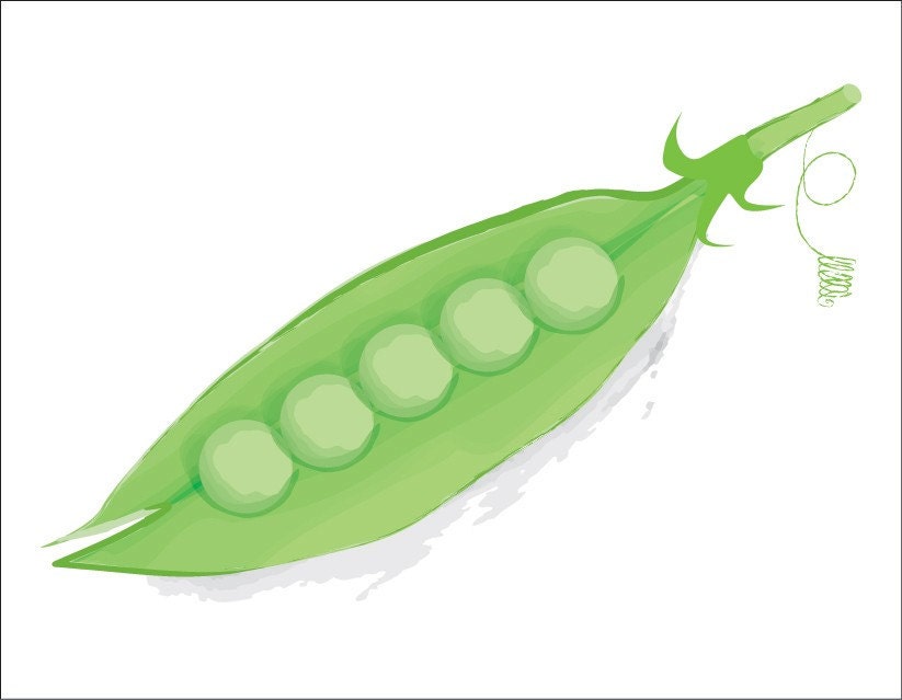Pea Pod Note Cards (Set of 10)