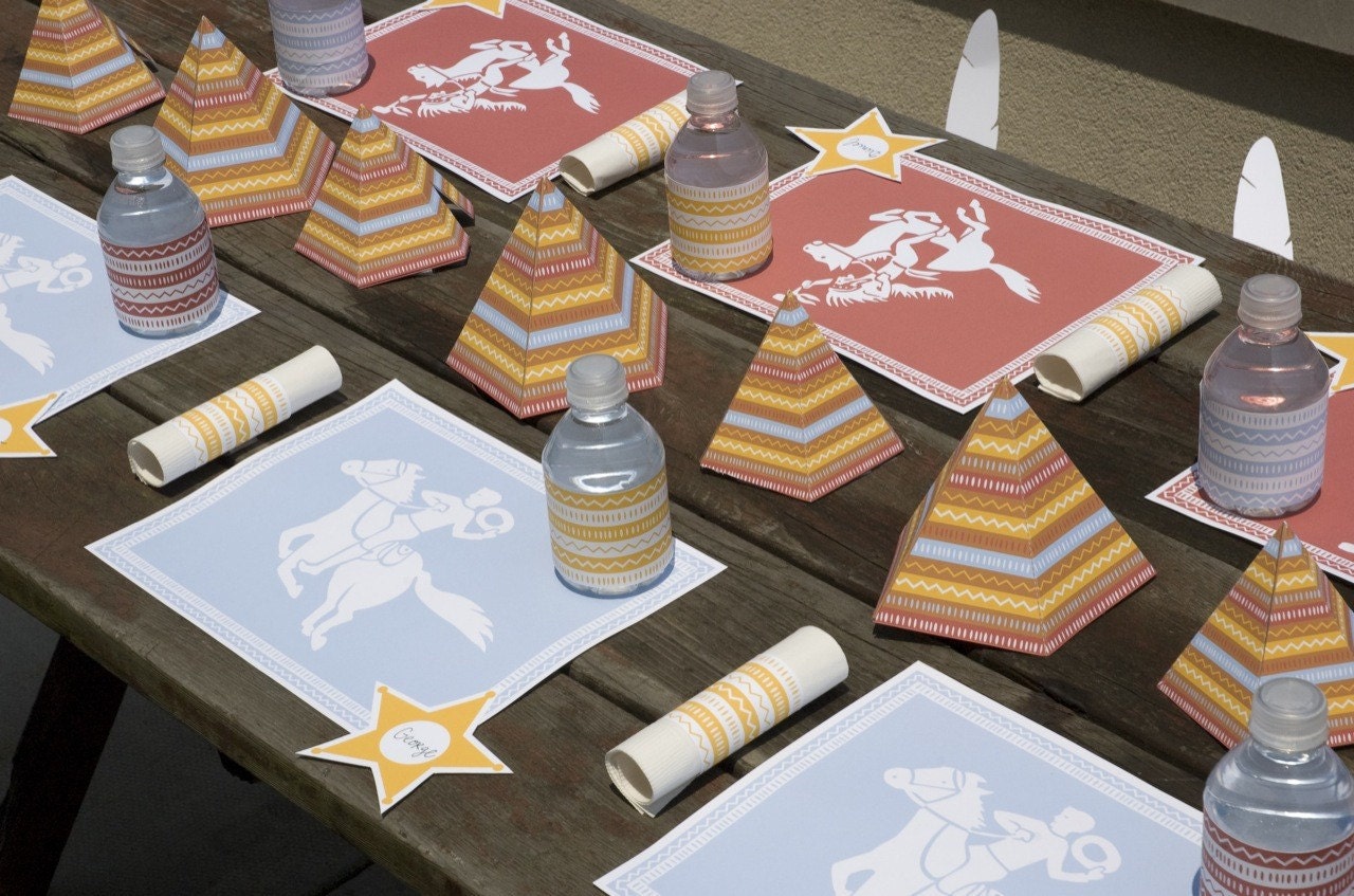 PRINTABLE Cowboy and Indian Party