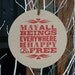 RED/KHAKI Happy and Free Holiday Cards