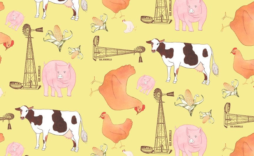 11 x 17 Illustration Print - Down on the Farm