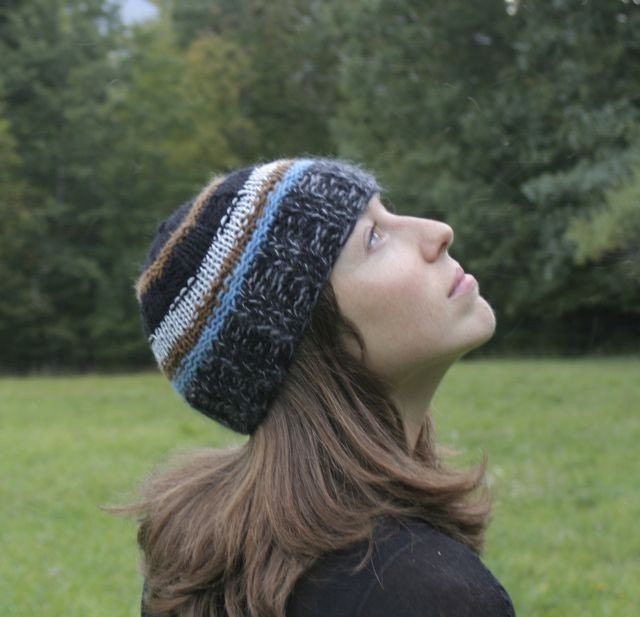 SALE Cashmere Beanie Black Blue Grey Brown Unisex
