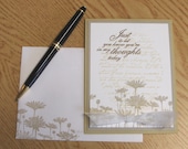Handmade PaperArt Elegant Neutral Tones Greeting Card with Stampin Up Images, sentiments, and cardstock, Sympathy, Sharing, blank inside