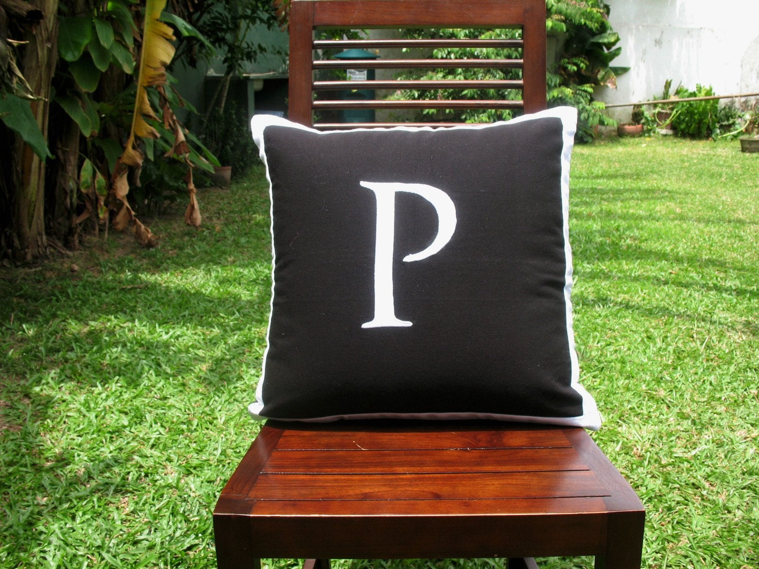 letter Alphabet initial pillows  Custom Made - 18 inch