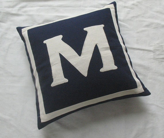 monogrammed pillows -16 inches CUSTOM ORDER