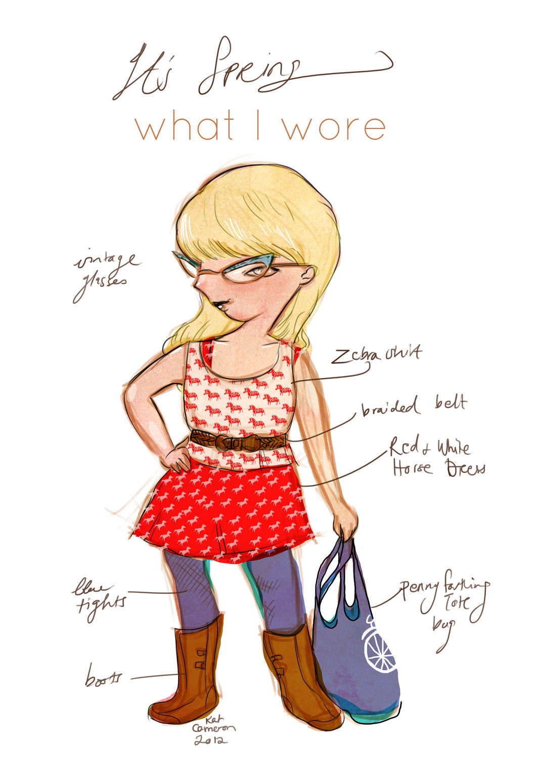 What You Wore Custom Portrait Illustration
