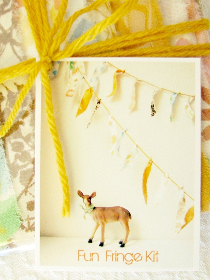 Fun Fringe Garland DIY Kit Made to Order You Choose the Colorway