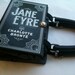 Jane Eyre Book Purse - English Grey Tafetta Fabric