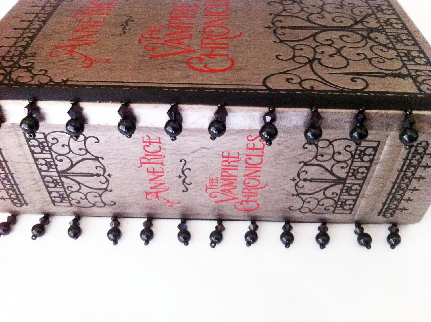 Anne Rice Vampire Chronicles Book Purse with Embellished Ribbon Beads