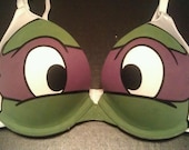 Handpainted Ninja Turtles Bra