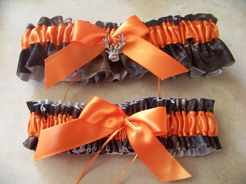 Mossy Oak Breakup Bridal Bride Garter SET Camouflage Wedding All accessories